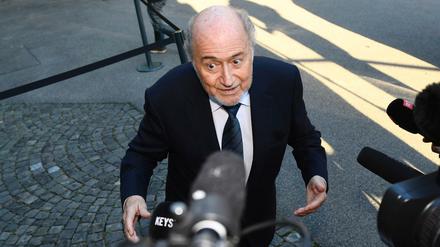 Joseph Blatter am Donnerstag in Lausanne.
