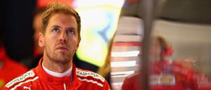 Da guckt er. Sebastian Vettel steht in Austin vor einer ganz schweren Aufgabe.