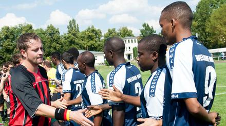 Mehr davon, fordert der DOSB: Deutschlands erste reine Flüchtlingsmannschaft "Welcome United Babelsberg 03"