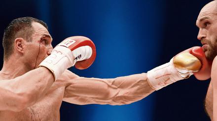 Wladimir Klitschko im Kampf gegen den Briten Tyson Fury.