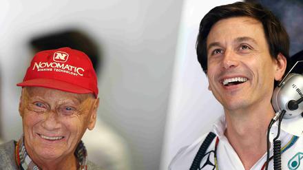 Niki Lauda und Toto Wolff arbeiten seit 2013 gemeinsam bei Mercedes. 