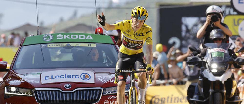 Chapeau. Jonas Vingegaard steht vor dem Gesamtsieg bei der 109. Tour de France.