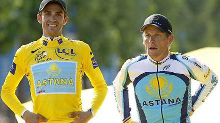 Vom Weltverband bevorzugt: Lance Armstrong (re.) und Alberto Contador.