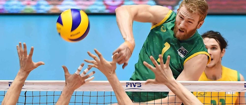Nicht auf dem Sprung. Die Australier um Volleys-Spieler Luke Perry (Nummer 11) sind in Rio nicht dabei.