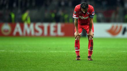 Dritte Niederlage im dritten Spiel. Der 1. FC Köln, hier Dominic Maroh, kann nicht mehr gewinnen.