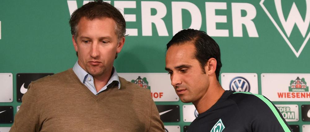 Frank Baumann (links) hat Alexander Nouri zum Cheftrainer befördert.