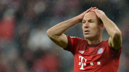 Haarig. Arjen Robben scheint Bayern gegen Juventus zu fehlen.