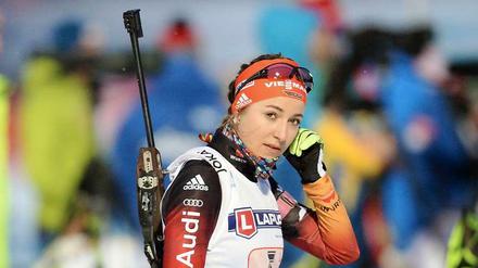 Luise Kummer fiel als Startläuferin schon weit zurück.