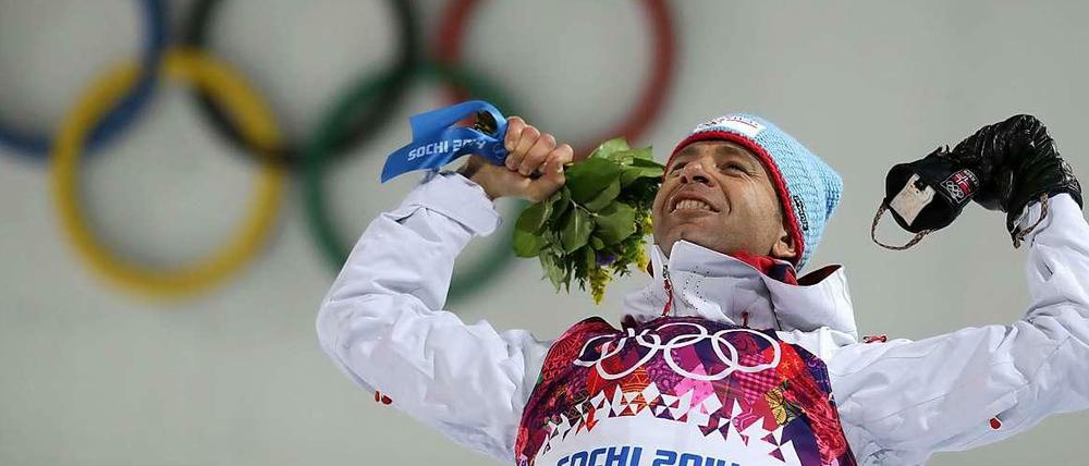 Der siebte Streich: Ole Einar Björndalen holt auf seine alten tage noch einmal Olympia-Gold. 