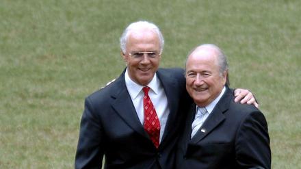 Am Ende oft einer Meinung: Franz Beckenbauer (links) und Sepp Blatter. 