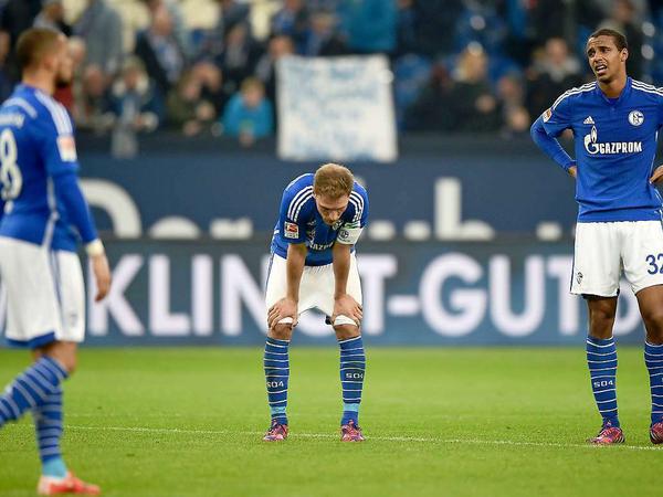 Typische Haltung. Schalke hat aus den vergangenen acht Spielen sieben Punkte geholt. Es ist die Bilanz eines Abstiegskandidaten.
