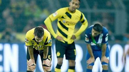 Zwei Mal geführt, aber am Ende steht trotzdem nur ein 2:2-Unentschieden für Borussia Dortmund 