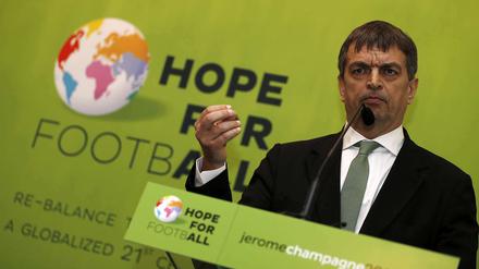 Jerome Champagne will im kommenden Jahr Josef Blatter ablösen.