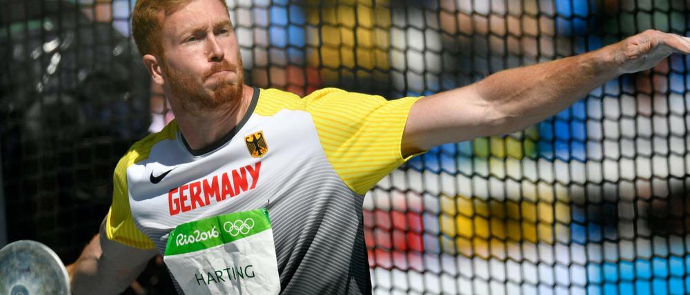 Olympiasieger Christoph Harting kann wegen eines Infekts nicht starten - kommt aber ins Stadion.