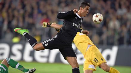 Einen Elfmeter verschossen, den nächsten gleich wieder verwandelt. Cristiano Ronaldo war bei Real Madrid wieder mal besonders auffällig.