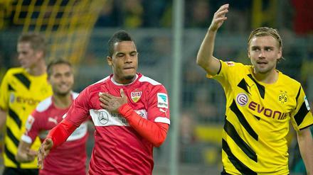 Brachte den VfB Stuttgart mit zwei Treffern in Führung: Daniel Didavi (l.)