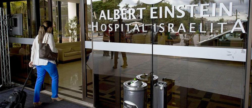 Das Albert-Einstein-Krankenhaus in Sao Paulo, in dem Pelé behandelt wird.