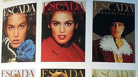 So bunt waren die Achtziger. Escada-Titel, fotografiert am Berliner Salon. 