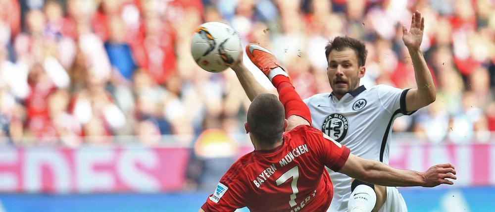 Ribéry erzielte ein ausgesprochen schönes Tor gegen Eintracht Frankfurt.