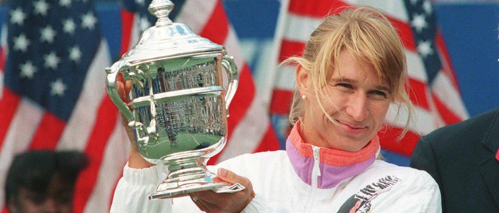 Steffi Graf 1993 bei ihrem US-Open-Sieg.