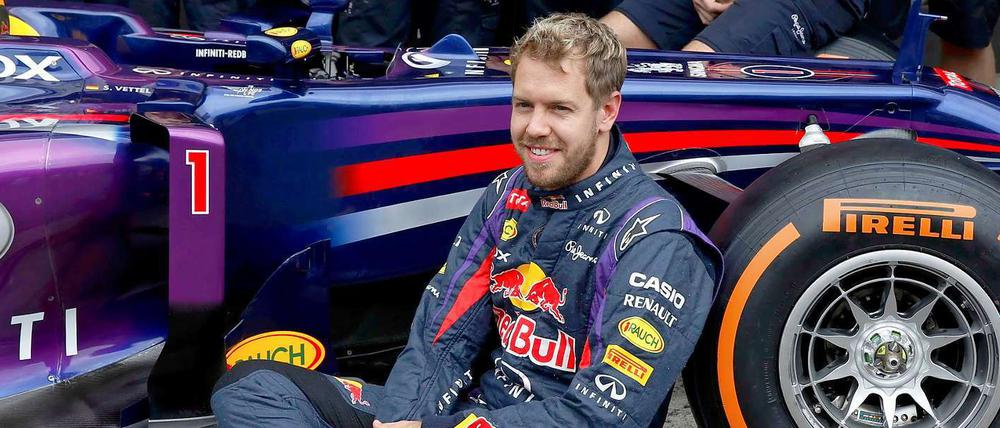 Sebastian Vettel war schon vor dem letzten WM-Rennen guter Dinge. Nach den 71 Runden von Interlagos konnte der Weltmeister auch wieder lachen.