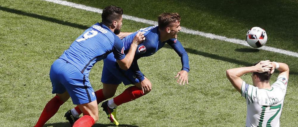 Antoine Griezmann dreht mit Frankreich in der zweiten Hälfte gegen Irland mächtig auf.