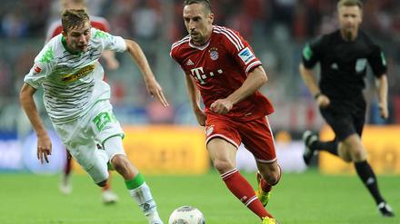 Am ersten Spieltag schlugen Franck Ribery und die Bayern Mönchengladbach mit 3:1.
