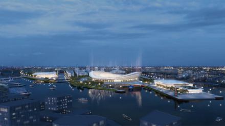 Hamburg leuchtet. Die Olympischen Spiele sollen die Hansestadt längerfristig weiterentwickeln.