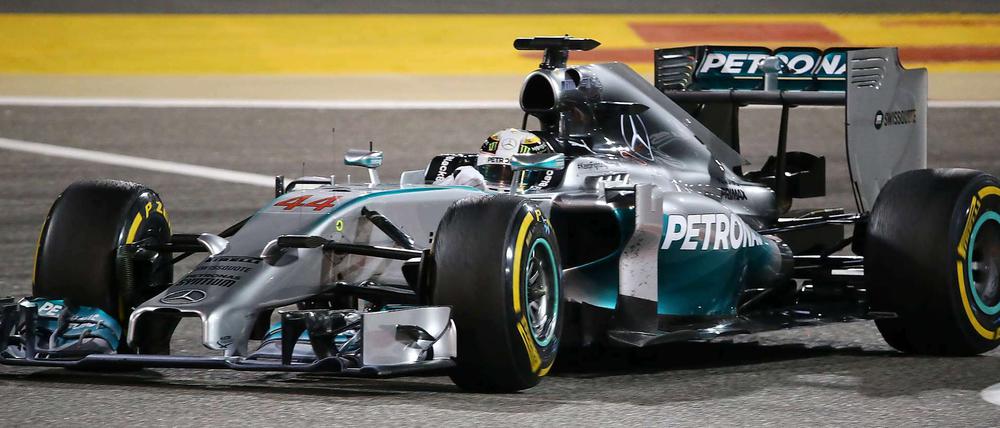 Siegte in Bahrain: Mercedes-Fahrer Lewis Hamilton.