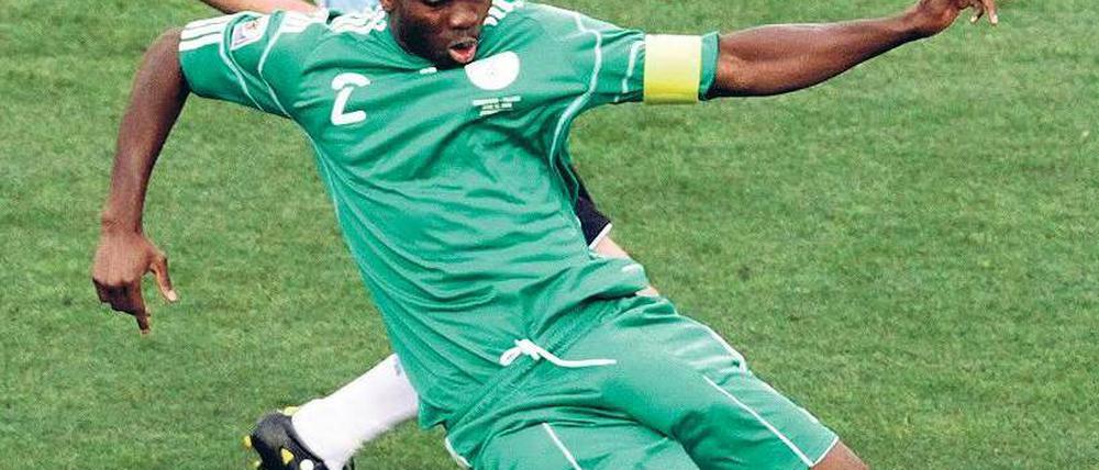Wenig Chancen. Kapitän Joseph Yobo sieht Nigeria als so gut wie ausgeschieden an.