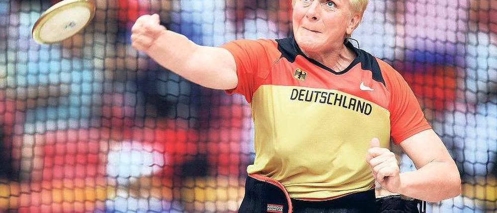 Rausgeworfen. Marianne Buggenhagen darf bei ihren letzten paralympischen Spielen nicht mehr im Diskuswerfen glänzen. 