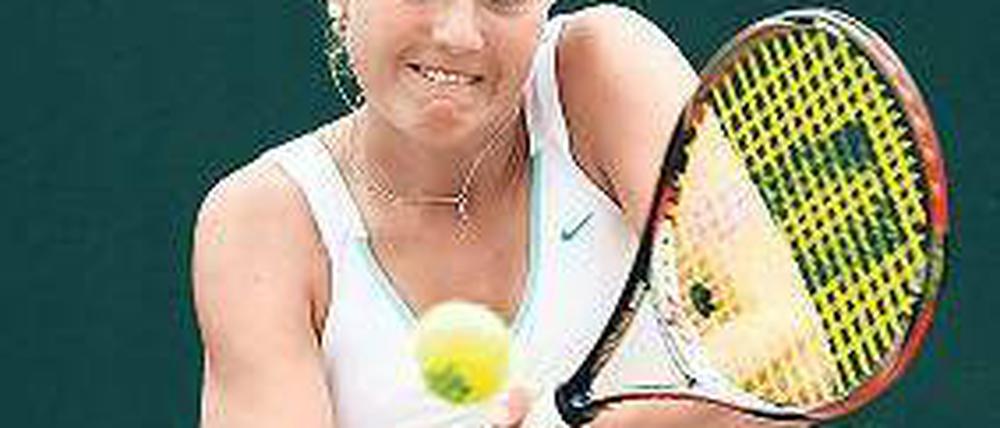 Sie baut auf Sand. Antonia Lottner setzt auf eine Karriere als Tennisprofi. Foto: p-a