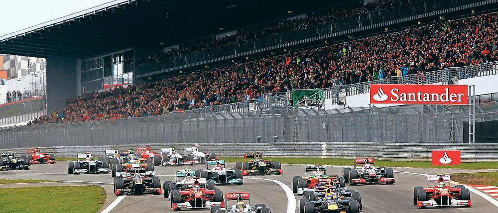 So schön war’s 2011. Der Nürburgring wechselt sich mit dem Hockenheimring bei der Austragung des deutschen Formel-1-Rennens ab. Foto: p-a/dpa