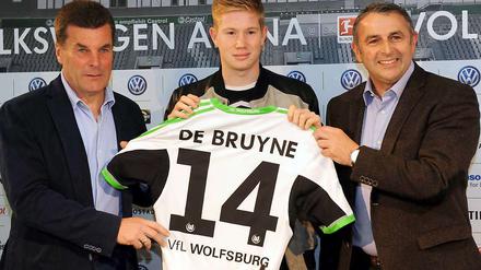 Mann im Mittelpunkt. Kevin de Bruyne mag beim FC Chelsea zuletzt nur Reservist gewesen sein, in Wolfsburg aber kann er glänzen.