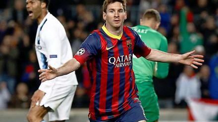 Lionel Messi traf zum 1:0 für Barcelona.