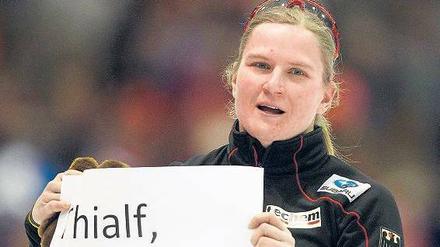 Jenny Wolf, 35, wurde fünf Mal Weltmeisterin im Eisschnelllauf und holte 2010 in Vancouver Olympia-Silber. Am Wochenende beendete die Berlinerin ihre Karriere. 