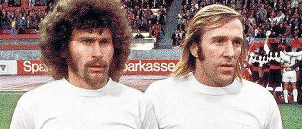 Weiße Pioniere: Paul Breitner (l.) und Günter Netzer spielten in den 1970ern für Real Madrid. 