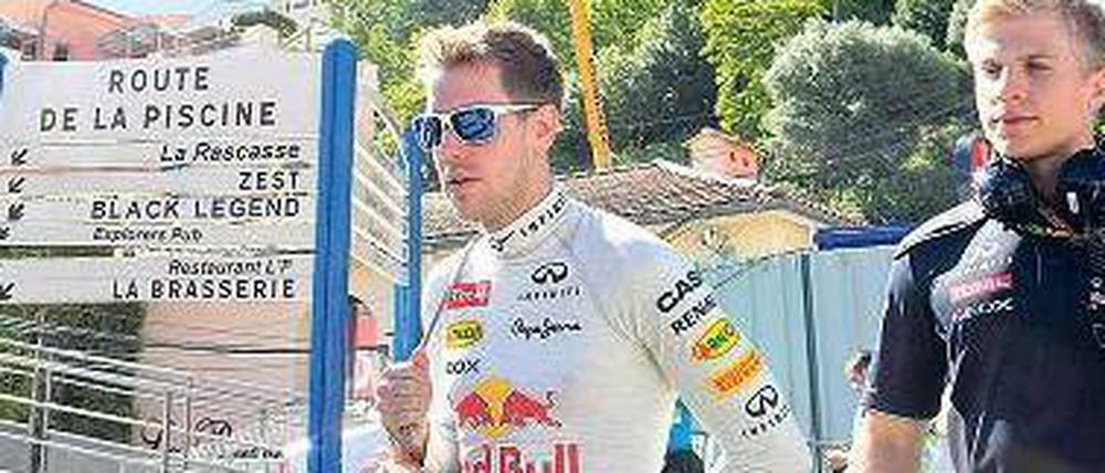 Hier geht’s auch zum Schwimmen. Aber für Amüsement hat Sebastian Vettel dieser Tage in Monaco natürlich wenig Zeit.