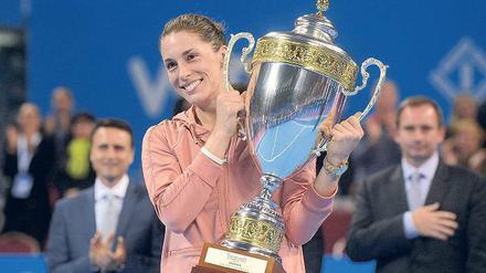 Endlich wieder ein Grund zum Lächeln. Andrea Petkovic gewann das Turnier in Sofia am vergangenen Wochenende durch einen Finalsieg über die Italienerin Flavia Pennetta.