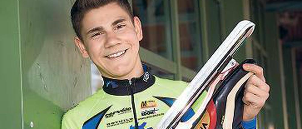 Lukas Mann (15) stammt aus einer Eisschnelläufer-Familie und träumt von einer Olympiateilnahme. 