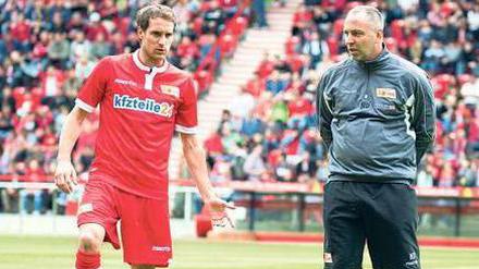 Neu im Zentrum. Gerade vom defensiven Mittelfeldspieler Stephan Fürstner (links, ehemals Greuther Fürth) verspricht sich Trainer Norbert Düwel viel. 