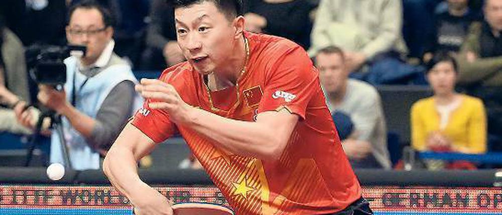 Der Weltranglistenerste Ma Long aus China hat auf jeden Ball seiner Gegner eine noch bessere Antwort.