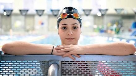 Olympia im Blick. Im September kam die 18-Jährige in Berlin an, mittlerweile trainiert sie bei den Wasserfreunden Spandau 04 – und hat gute Chancen, in Rio zu starten. 