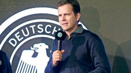 Oliver Bierhoff, 47, ist seit 2004 Manager der deutschen Fußball-Nationalmannschaft. Der frühere Spieler des AC Mailand und Kapitän der DFB-Auswahl ist Präsidiums-Mitglied und für das neue Großprojekt, die Fußball-Akademie, verantwortlich. 