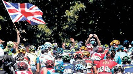 Vereinigtes Radkönigreich. Bei der diesjährigen Tour haben die Fahrer aus Großbritannien schon sechs Etappen gewonnen. Foto: Reuters/Medina