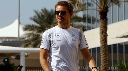 Nico Rosberg: Zur Not auch zu Fuß zum WM-Titel.