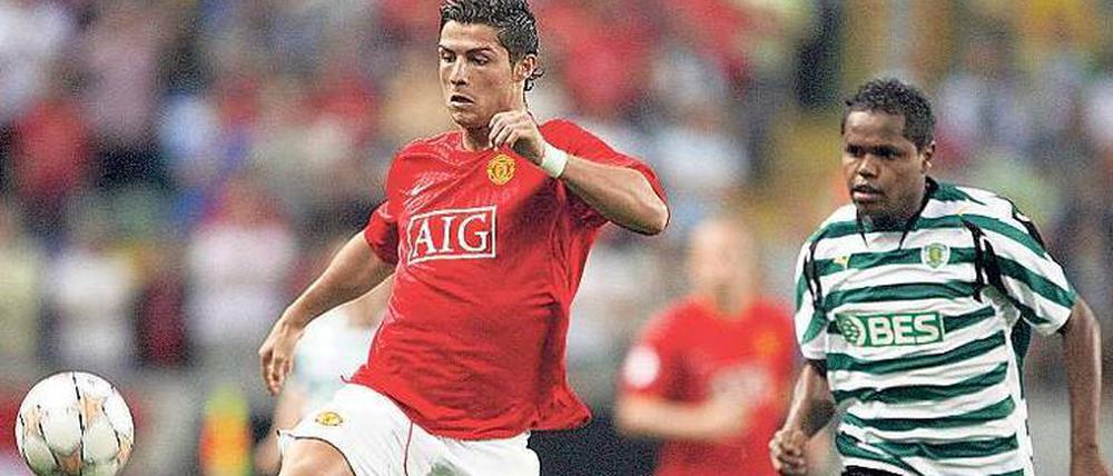 Hinterhergelaufen. Sportings Ronny sah Cristiano Ronaldo vor neun Jahren meiste von hinten.