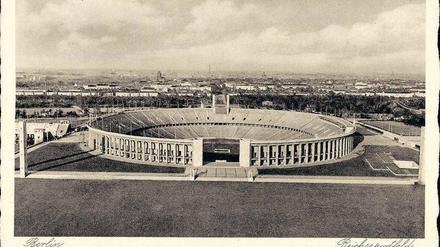 Damals war es noch modern. Das Olympiastadion im Jahr 1936