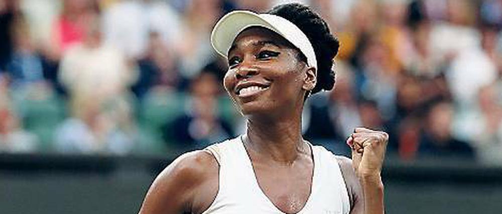 Lächelt wieder. Venus Williams schwankt in Wimbledon zwischen sportlichem Erfolg und privater Tragödie.