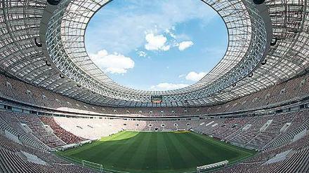 Ort der Sehnsucht. Im Luschnikistadion wird die WM enden, hier will die Nationalelf ihr letztes Spiel des Turniers bestreiten. 